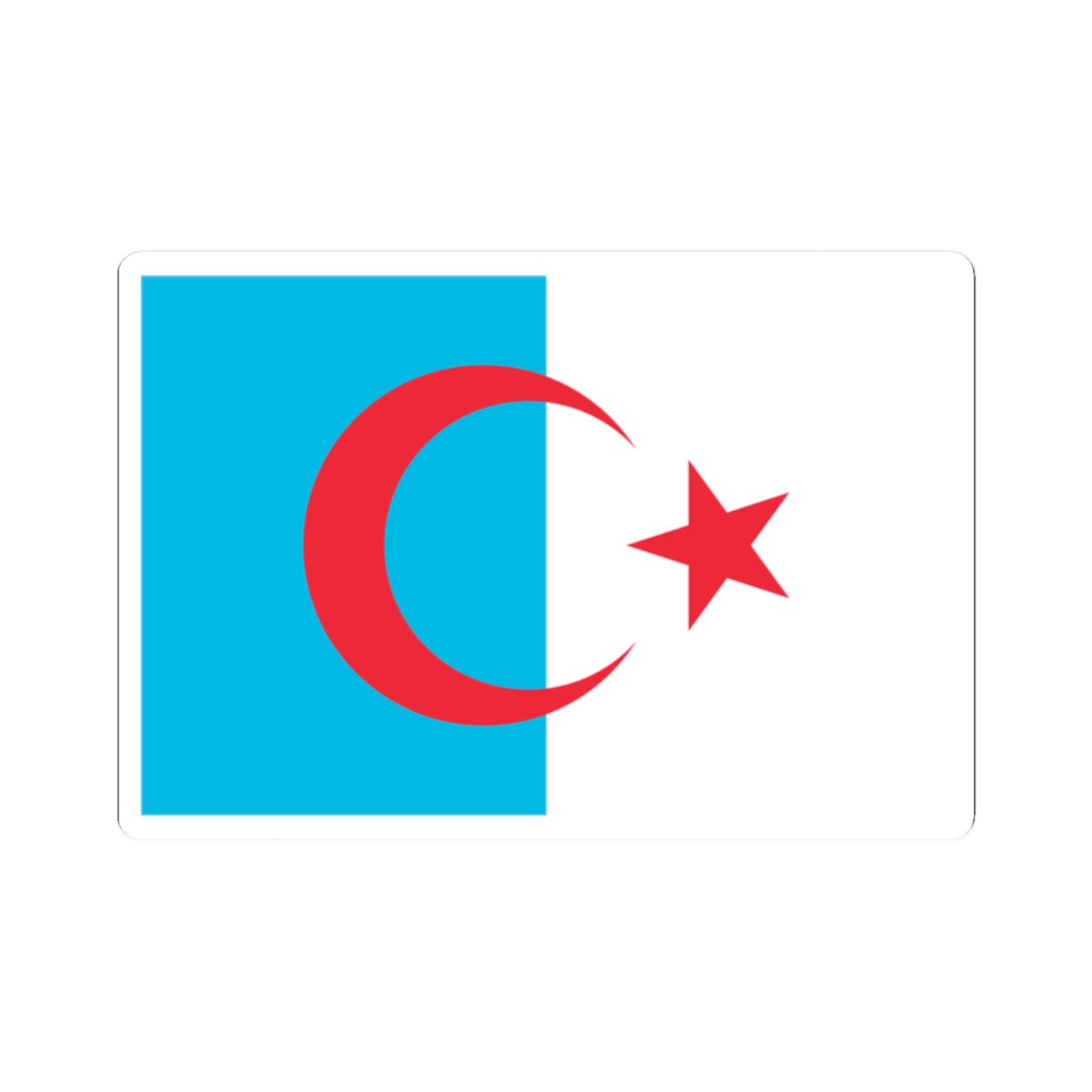 Flag of Syrian Turkomans (Syria) STICKER Vinyl Kiss-Cut Decal
