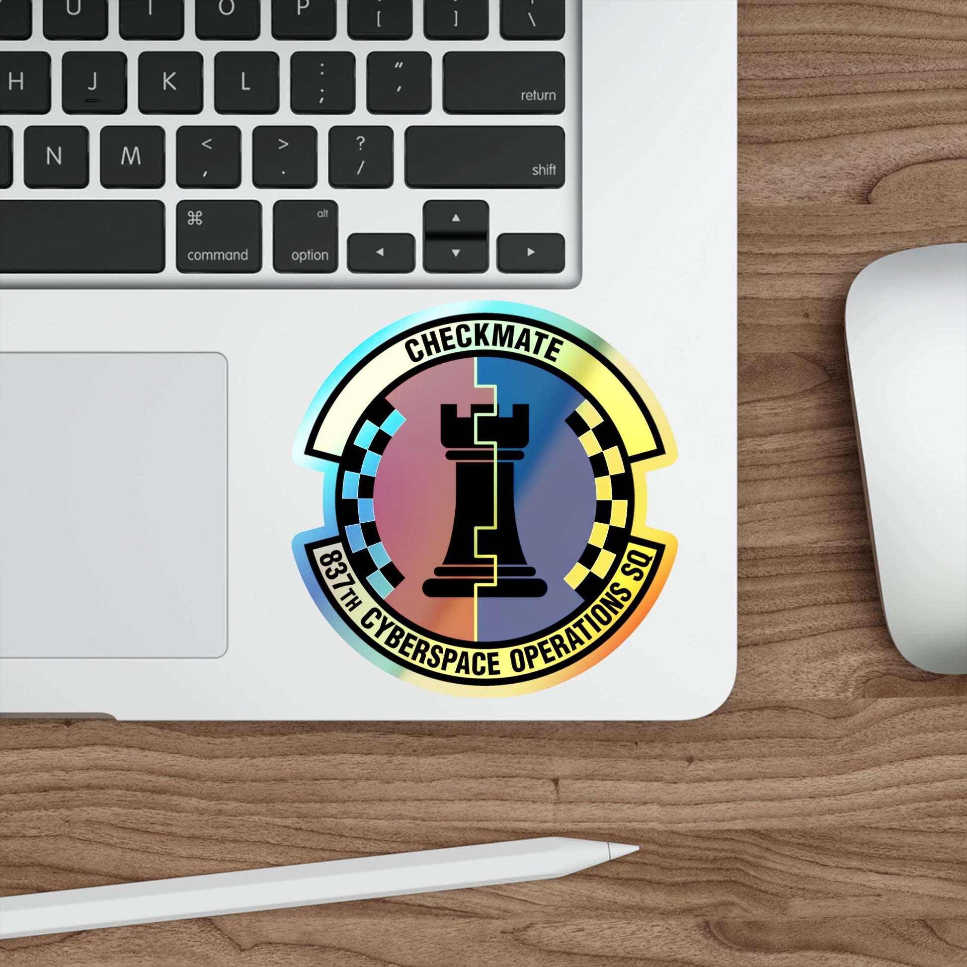 837 Cyberspace Operations Squadron ACC (U.S. Air Force) Holographic STICKER Die-Cut Vinyl Decal-The Sticker Space