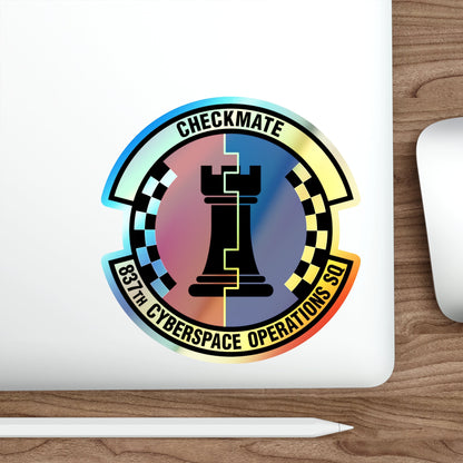 837 Cyberspace Operations Squadron ACC (U.S. Air Force) Holographic STICKER Die-Cut Vinyl Decal-The Sticker Space