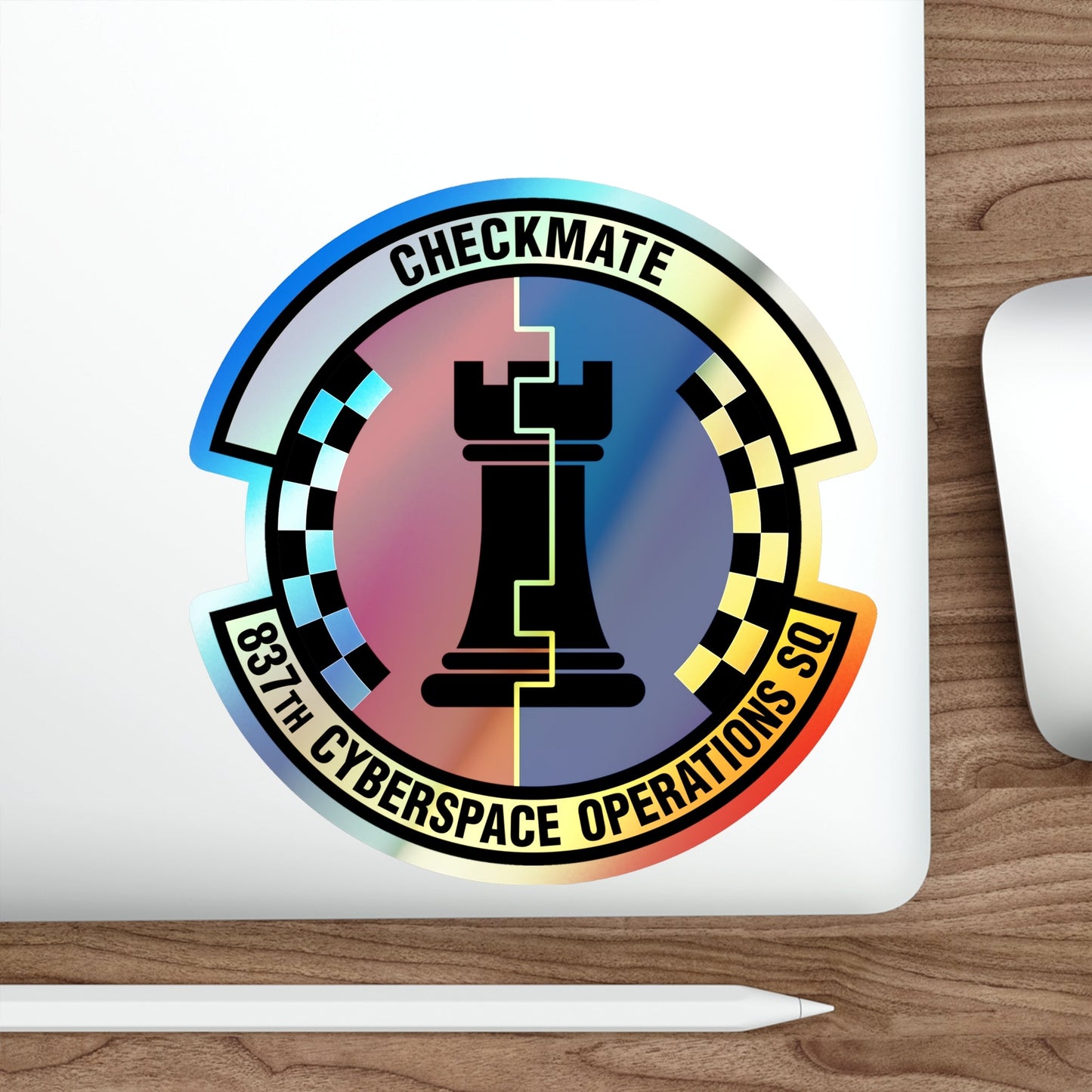 837 Cyberspace Operations Squadron ACC (U.S. Air Force) Holographic STICKER Die-Cut Vinyl Decal-The Sticker Space