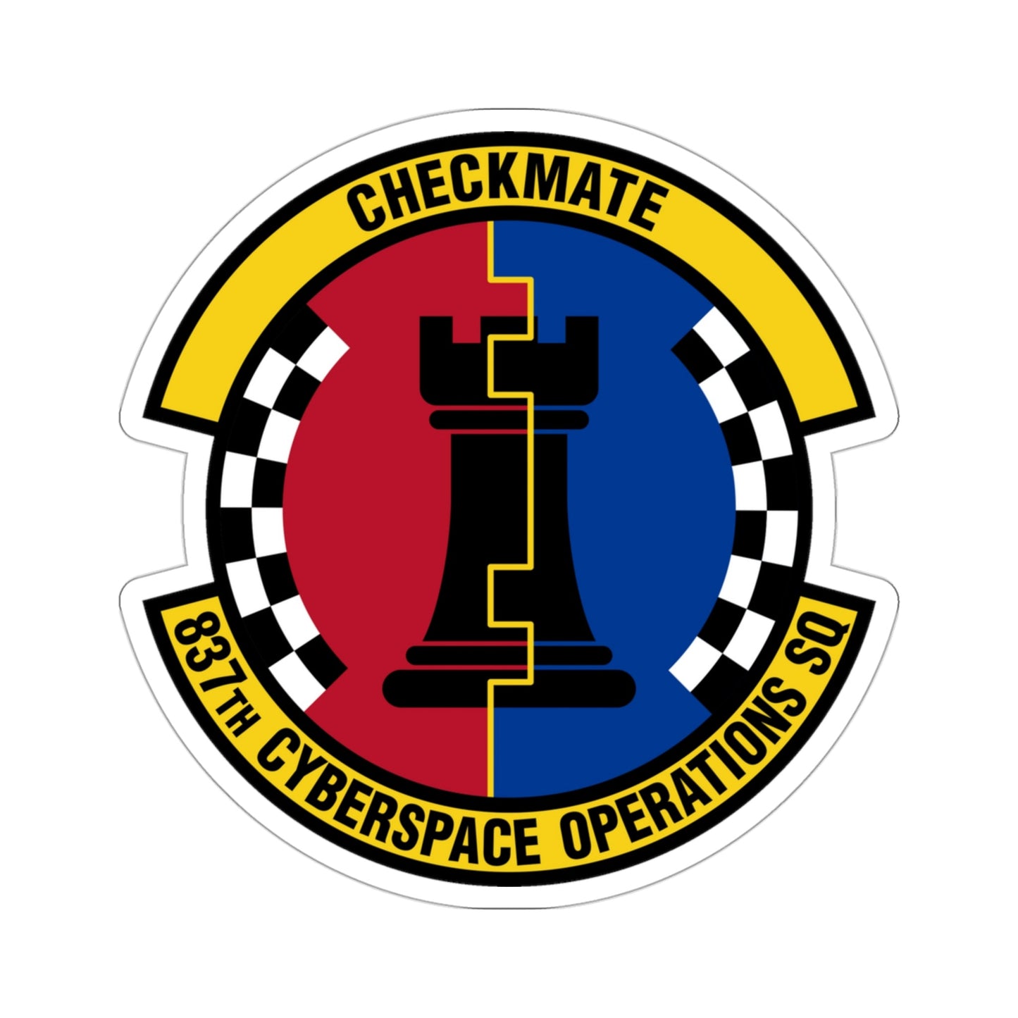837 Cyberspace Operations Squadron ACC (U.S. Air Force) STICKER Vinyl Die-Cut Decal-3 Inch-The Sticker Space