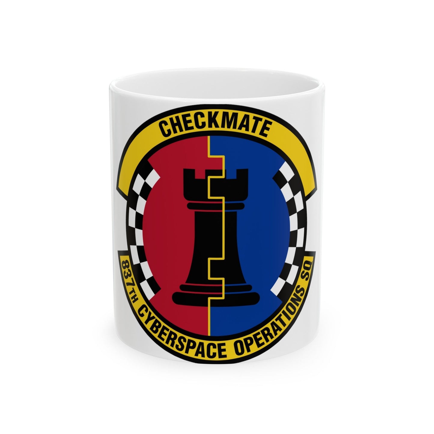 837 Cyberspace Operations Squadron ACC (U.S. Air Force) White Coffee Mug-11oz-The Sticker Space