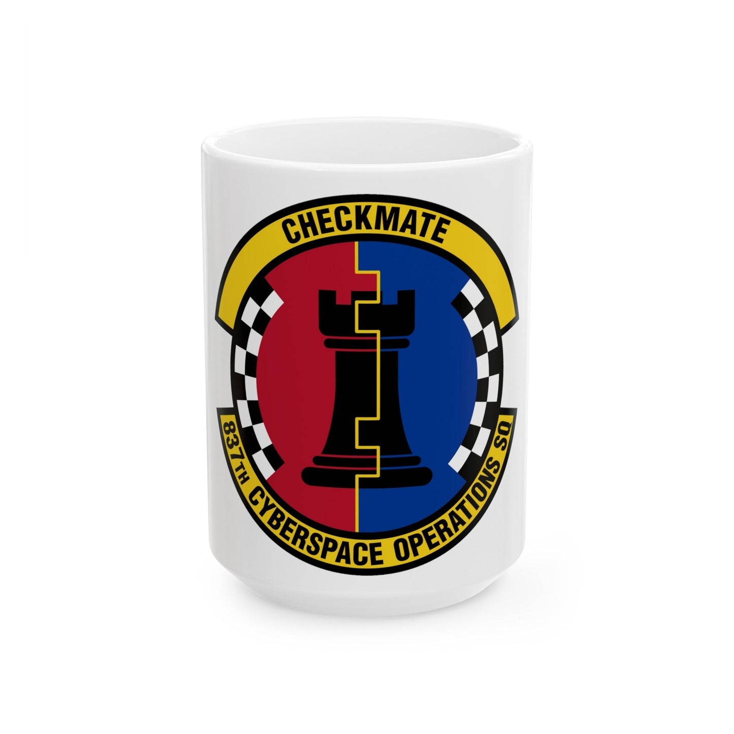 837 Cyberspace Operations Squadron ACC (U.S. Air Force) White Coffee Mug-15oz-The Sticker Space