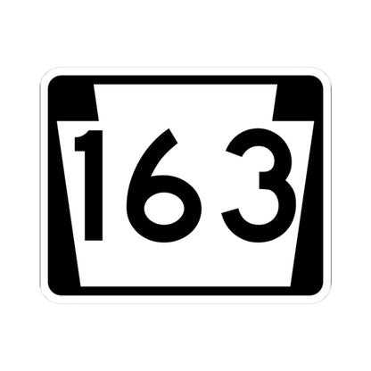 PA-163 (Pennsylvania) (Road Sign) STICKER Vinyl Kiss-Cut Decal