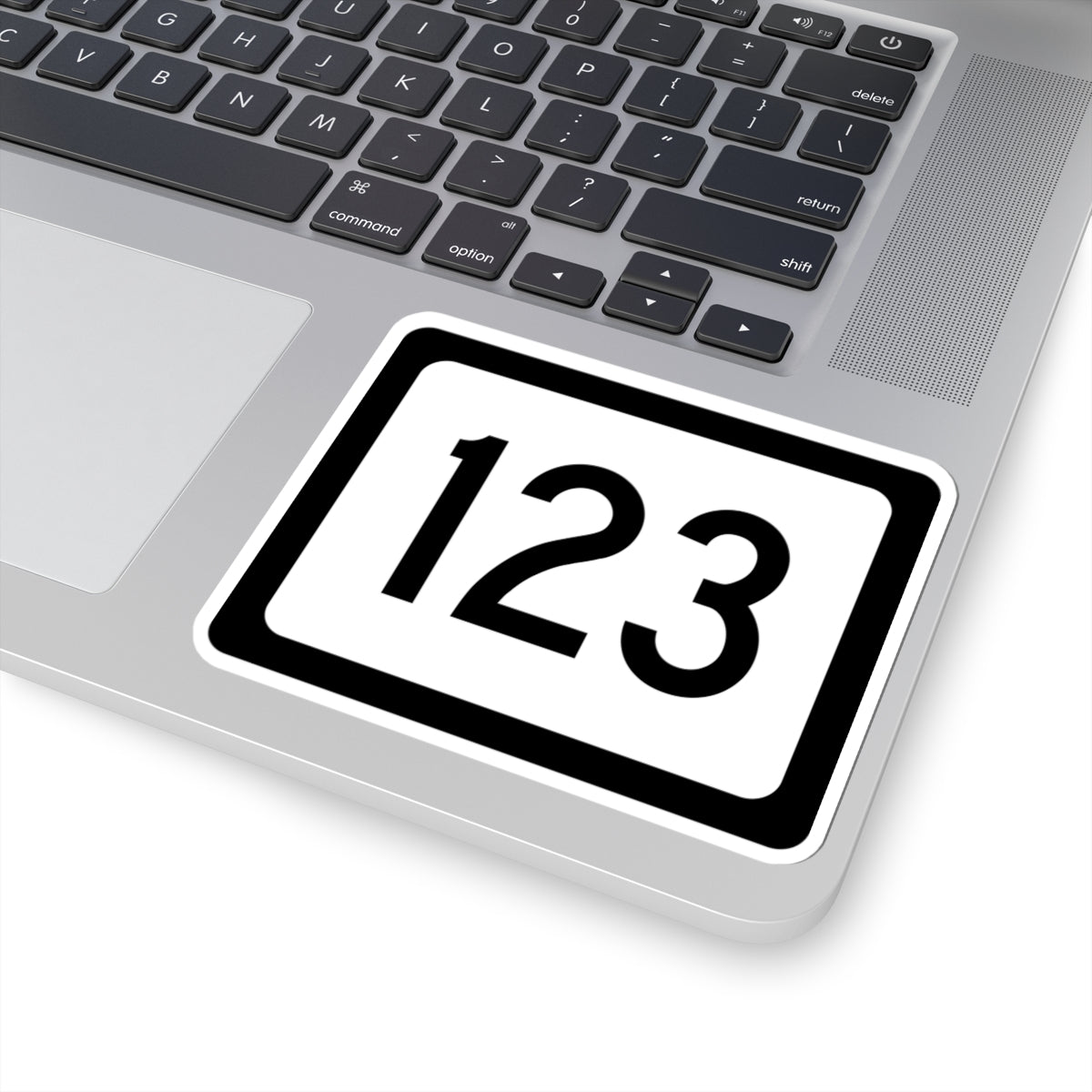WV-123 (Virginia) (Road Sign) STICKER Vinyl Kiss-Cut Decal