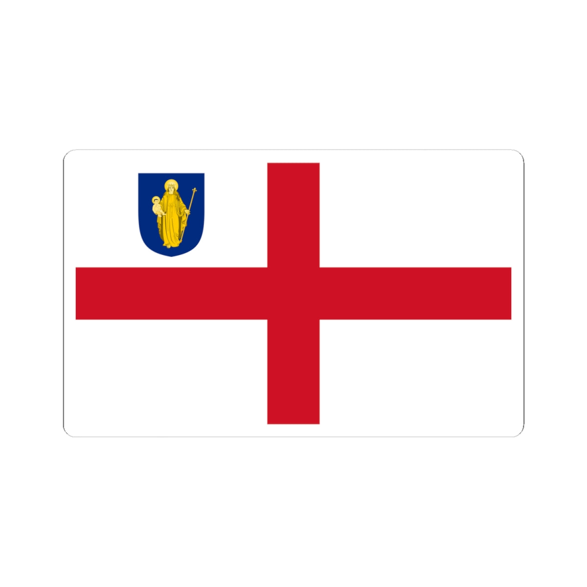 Flag of the Diocese of Salisbury (England) STICKER Vinyl Kiss-Cut Decal