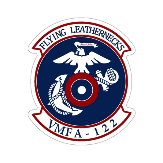 VMFA 122 Marine Fighter Attack Squadron 122 (USMC) STICKER Vinyl Kiss-Cut Decal-2" × 2"-White-The Sticker Space