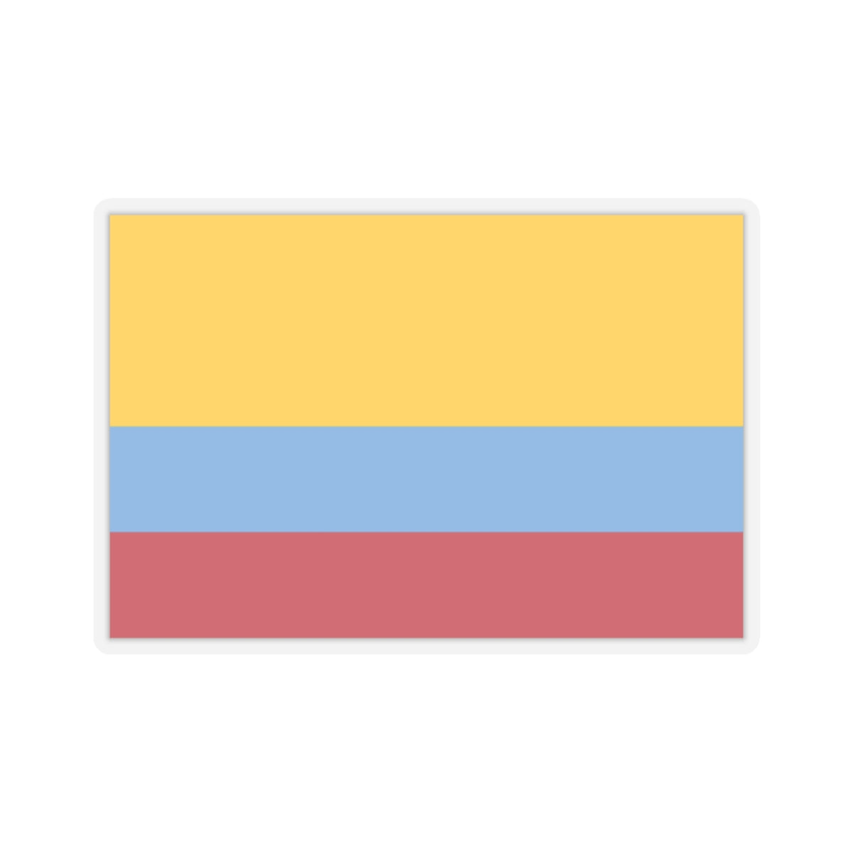 Flag of Venezuela with no coat of arms 1811-1836 (Colombia) STICKER Vinyl Kiss-Cut Decal