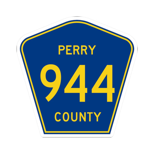 Perry County 944 (Missouri) (Road Sign) STICKER Vinyl Kiss-Cut Decal