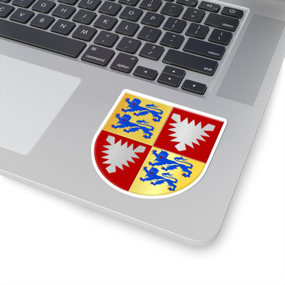 Adolf VIII van Holstein wapen (Denmark) (Coat of Arms) STICKER Vinyl Kiss-Cut Decal