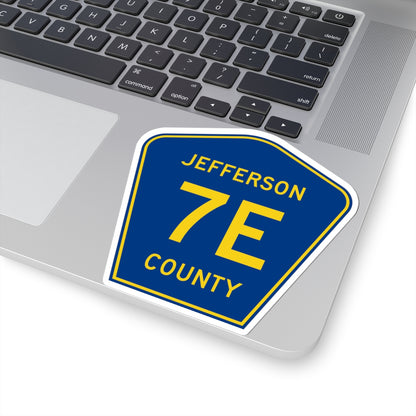 Jefferson County 7E (Ohio) (Road Sign) STICKER Vinyl Kiss-Cut Decal