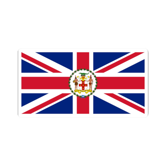 Flag of the Governor of Jamaica 1962 (Jamaica) STICKER Vinyl Kiss-Cut Decal