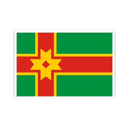 Flag of Likhoslavlsky rayon Tver oblast (Russia) STICKER Vinyl Kiss-Cut Decal