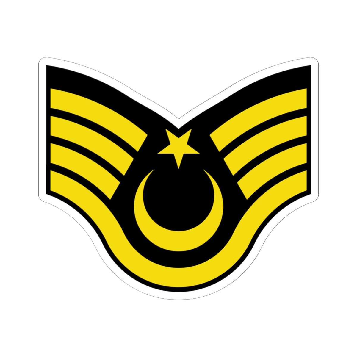 Army TUR OR 07a (Turkey) (Military Rank) STICKER Vinyl Kiss-Cut Decal