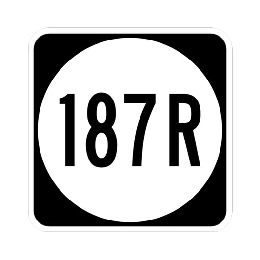 PR tertiary 187R (Puerto Rico) (Road Sign) STICKER Vinyl Kiss-Cut Decal
