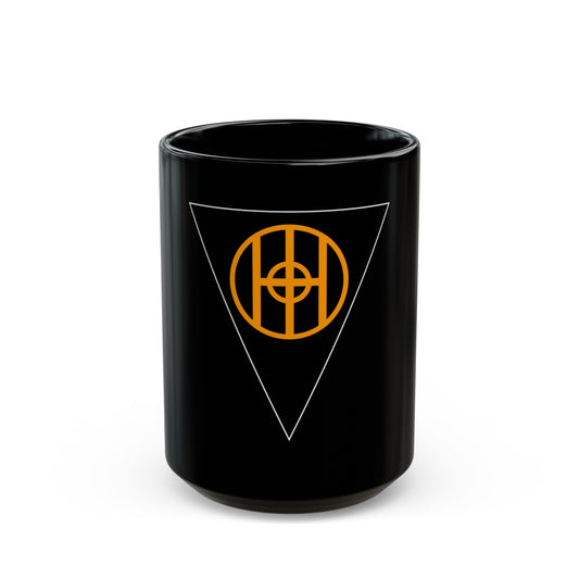 83rd Infantry Division SSI (U.S. Army) Black Coffee Mug-15oz-The Sticker Space