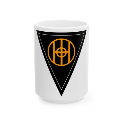 83rd Infantry Division SSI (U.S. Army) White Coffee Mug-15oz-The Sticker Space