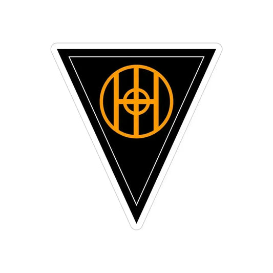 83rd Infantry Division SSI (U.S. Army) REVERSE PRINT Transparent Die-Cut STICKER 6 Inch Die-Cut Transparent - The Sticker Space