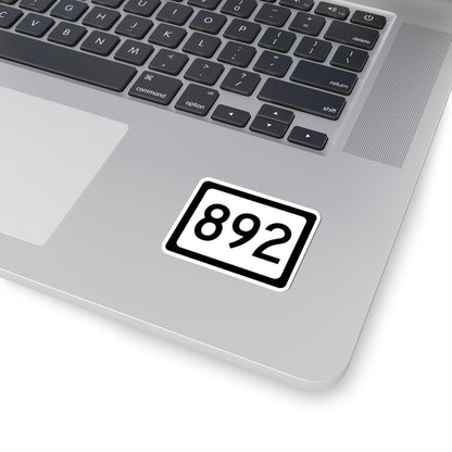 WV-892 (Virginia) (Road Sign) STICKER Vinyl Kiss-Cut Decal