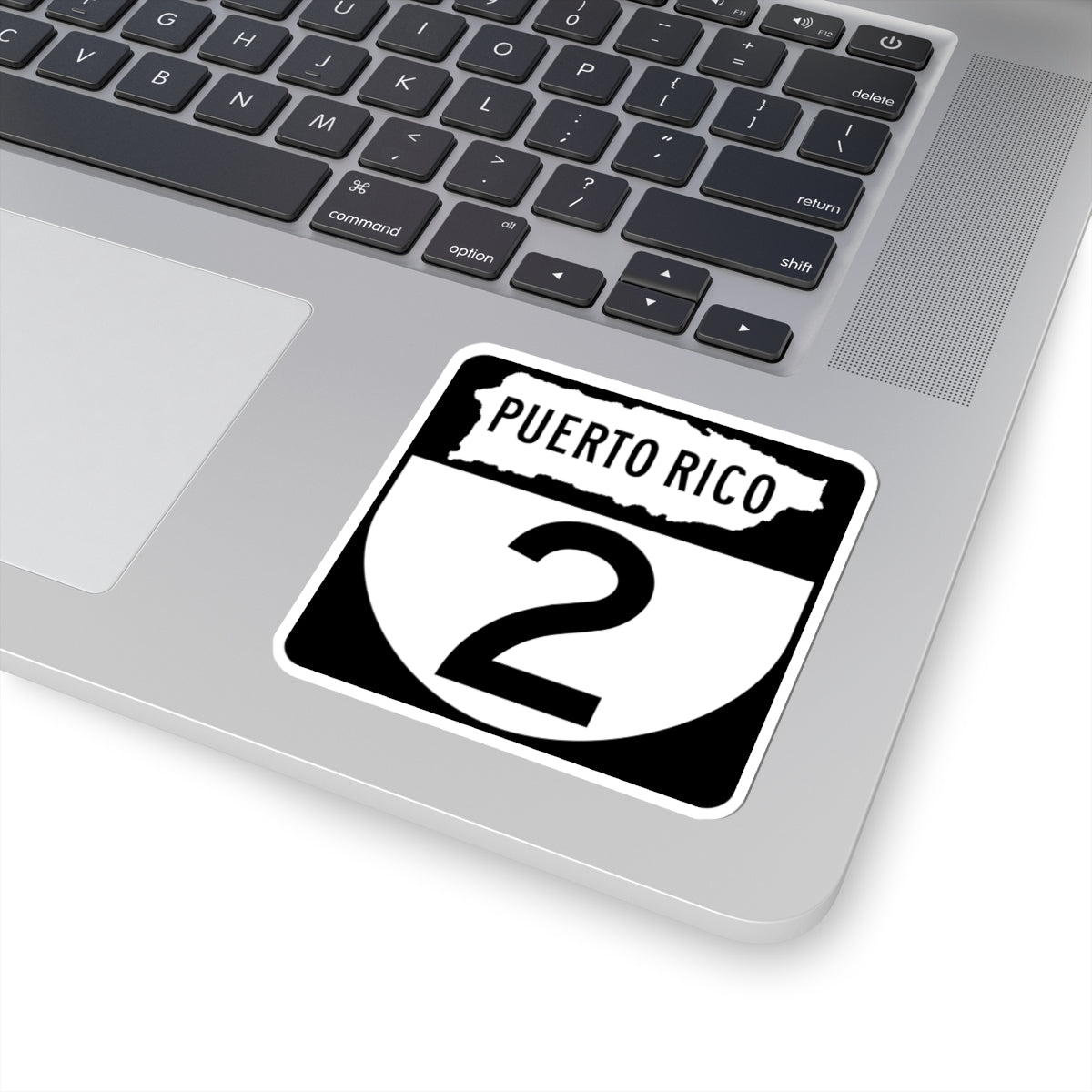 PR old 2 (Puerto Rico) (Road Sign) STICKER Vinyl Kiss-Cut Decal