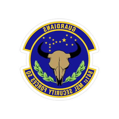841 Missile Security Forces Squadron AFGSC (U.S. Air Force) REVERSE PRINT Transparent Die-Cut STICKER - The Sticker Space