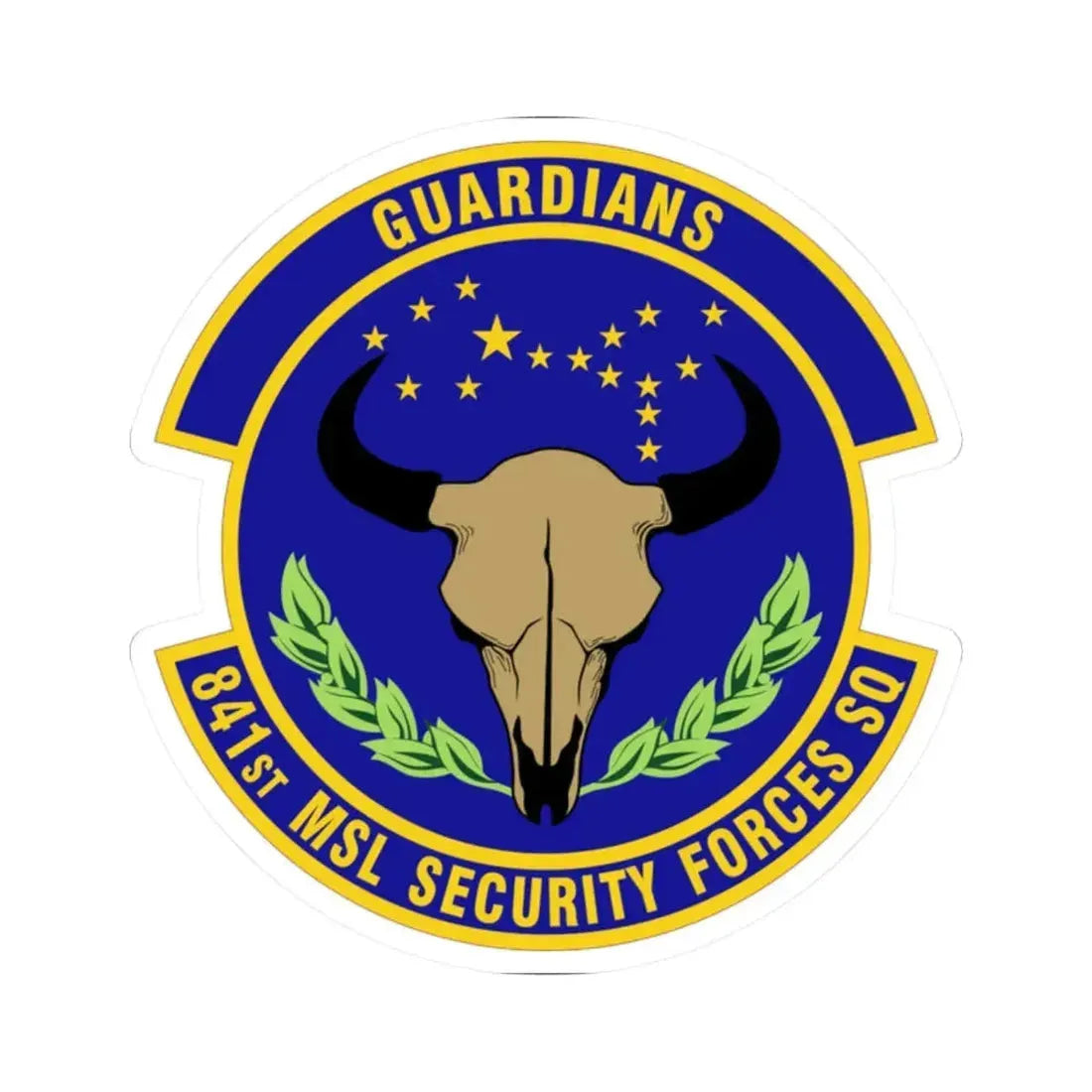 841 Missile Security Forces Squadron AFGSC (U.S. Air Force) STICKER Vinyl Kiss-Cut Decal 2 Inch White - The Sticker Space