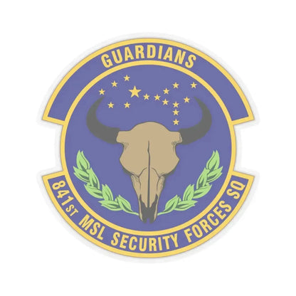 841 Missile Security Forces Squadron AFGSC (U.S. Air Force) STICKER Vinyl Kiss-Cut Decal 3 Inch Transparent - The Sticker Space
