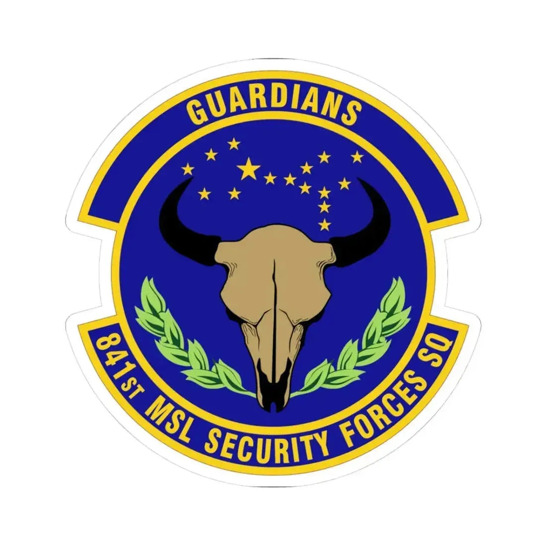 841 Missile Security Forces Squadron AFGSC (U.S. Air Force) STICKER Vinyl Kiss-Cut Decal 3 Inch White - The Sticker Space