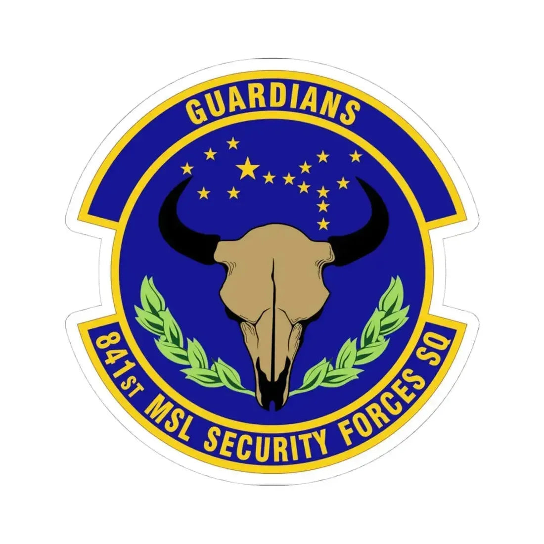 841 Missile Security Forces Squadron AFGSC (U.S. Air Force) STICKER Vinyl Kiss-Cut Decal 4 Inch White - The Sticker Space