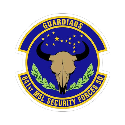 841 Missile Security Forces Squadron AFGSC (U.S. Air Force) STICKER Vinyl Kiss-Cut Decal 4 Inch White - The Sticker Space