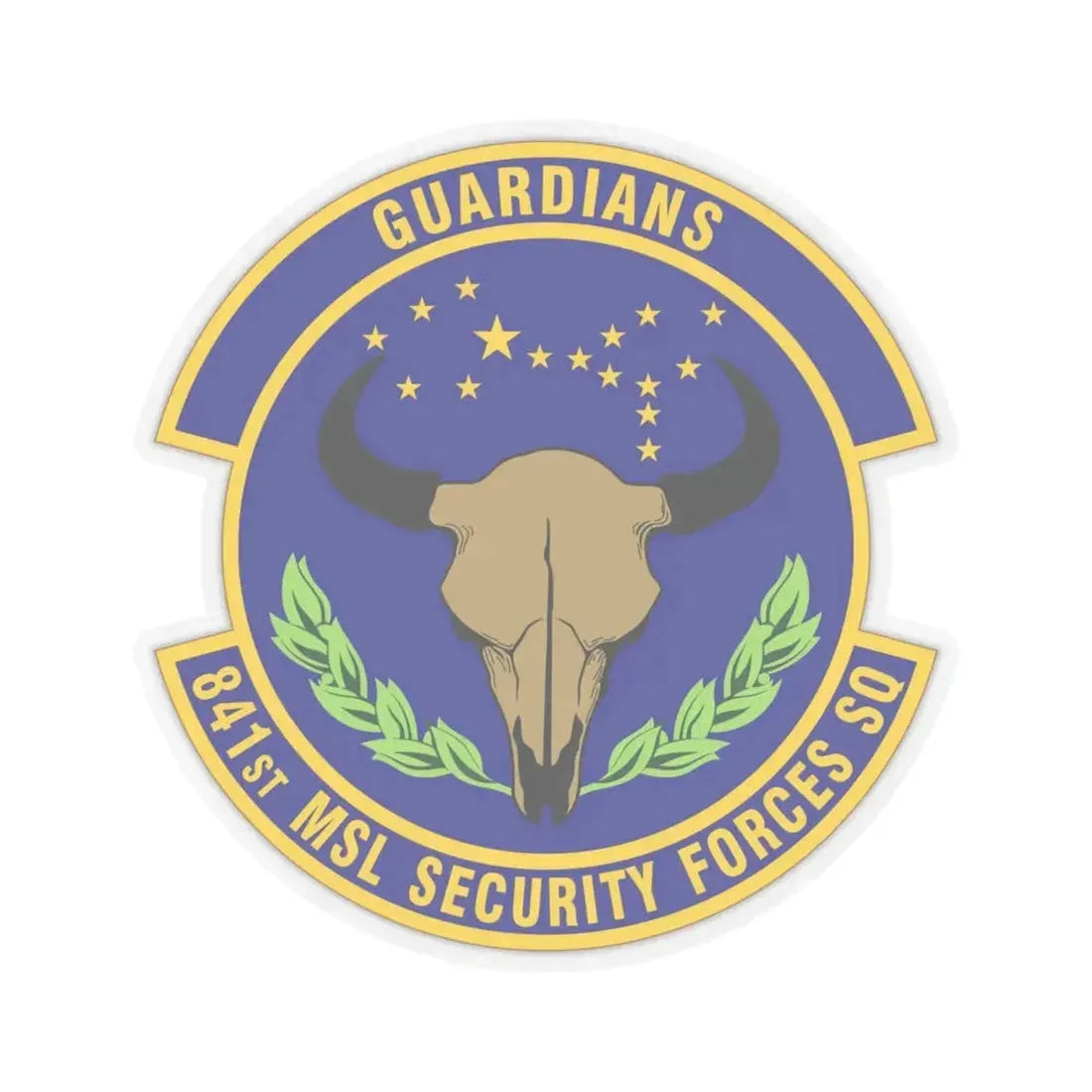 841 Missile Security Forces Squadron AFGSC (U.S. Air Force) STICKER Vinyl Kiss-Cut Decal 6 Inch Transparent - The Sticker Space