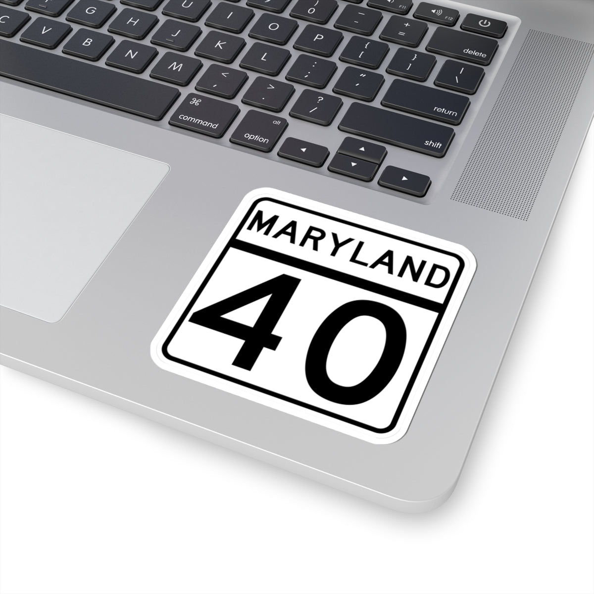 MD Route 40 (Maryland) (Road Sign) STICKER Vinyl Kiss-Cut Decal