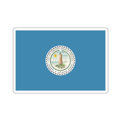 Flag of Virginia Beach, Virginia - STICKER Vinyl Kiss-Cut Decal