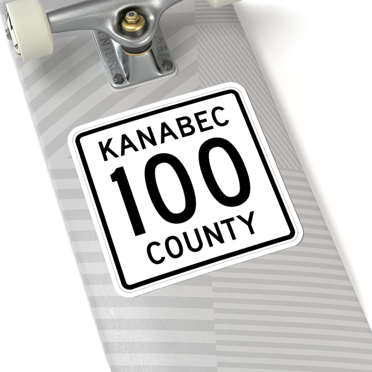 Kanabec County 100 MN (Minnesota) (Road Sign) STICKER Vinyl Kiss-Cut Decal