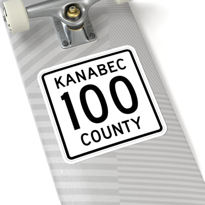 Kanabec County 100 MN (Minnesota) (Road Sign) STICKER Vinyl Kiss-Cut Decal