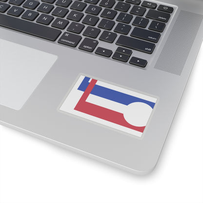 Flag of Longmont (Colorado) - STICKER Vinyl Kiss-Cut Decal