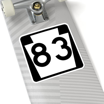 PA-83 (Pennsylvania) (Road Sign) STICKER Vinyl Kiss-Cut Decal