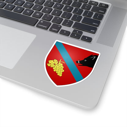 Azzaba CoA French Algeria (Algeria) (Coat of Arms) STICKER Vinyl Kiss-Cut Decal