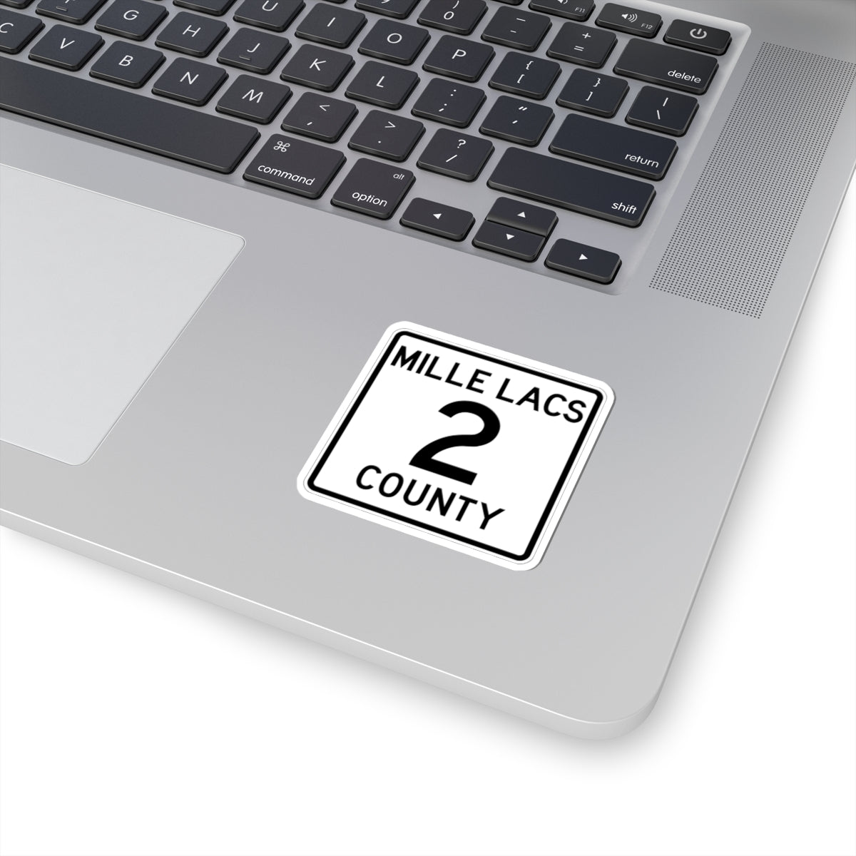 Mille Lacs County 2 MN (Minnesota) (Road Sign) STICKER Vinyl Kiss-Cut Decal
