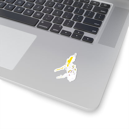 Flag map of Catholic Philippines (Philippines) STICKER Vinyl Kiss-Cut Decal