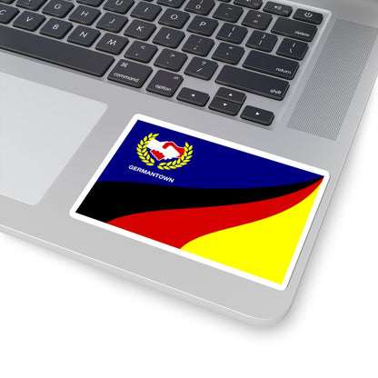 Flag of Germantown, Ohio - STICKER Vinyl Kiss-Cut Decal