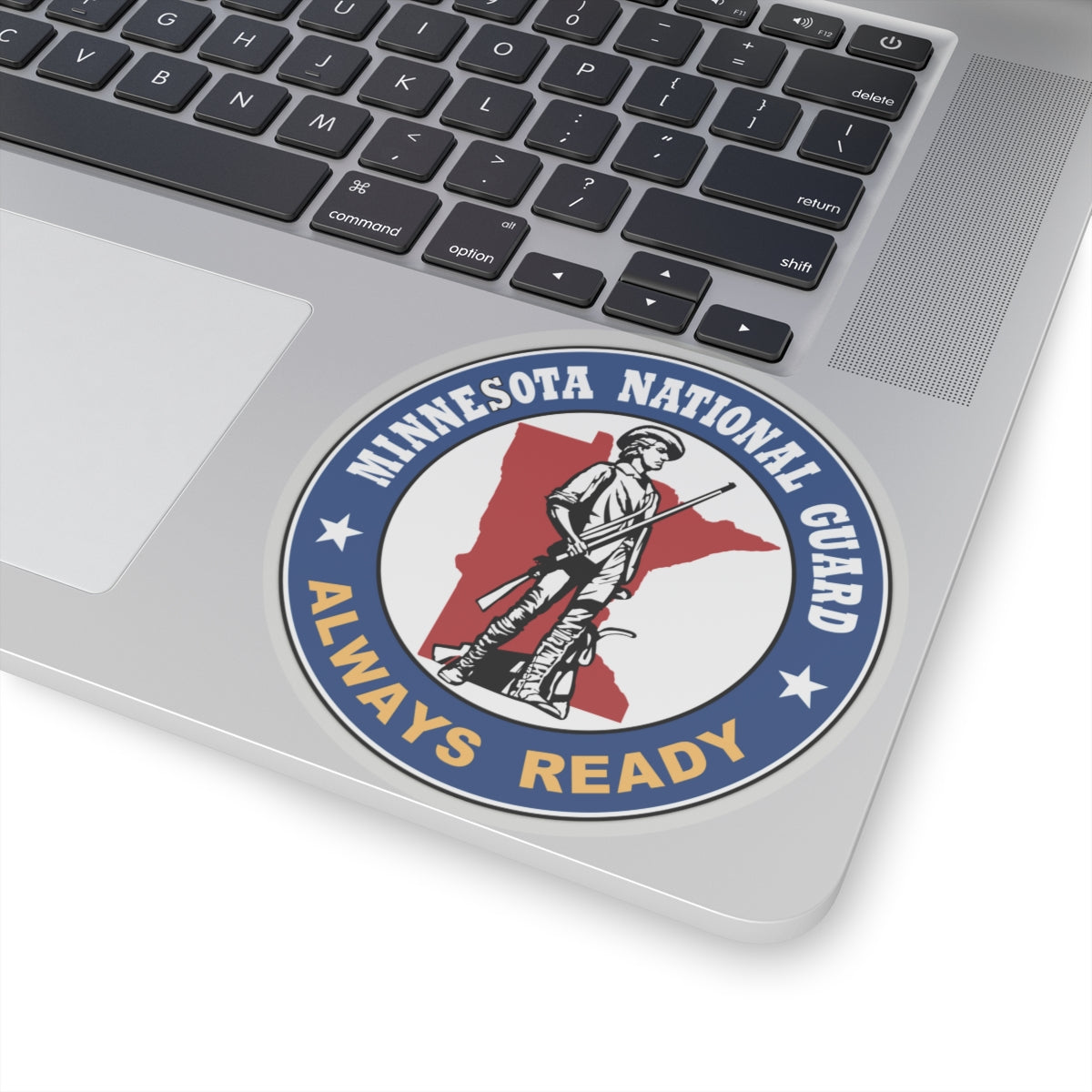 Seal of the Minnesota National Guard - STICKER Vinyl Kiss-Cut Decal