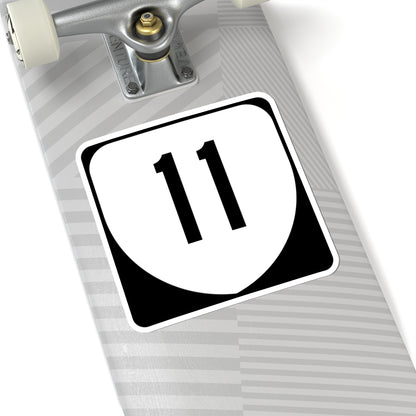 Virginia 11 (Virginia) (Road Sign) STICKER Vinyl Kiss-Cut Decal