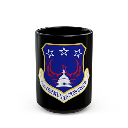 844th Communications Group (U.S. Air Force) Black Coffee Mug-15oz-The Sticker Space