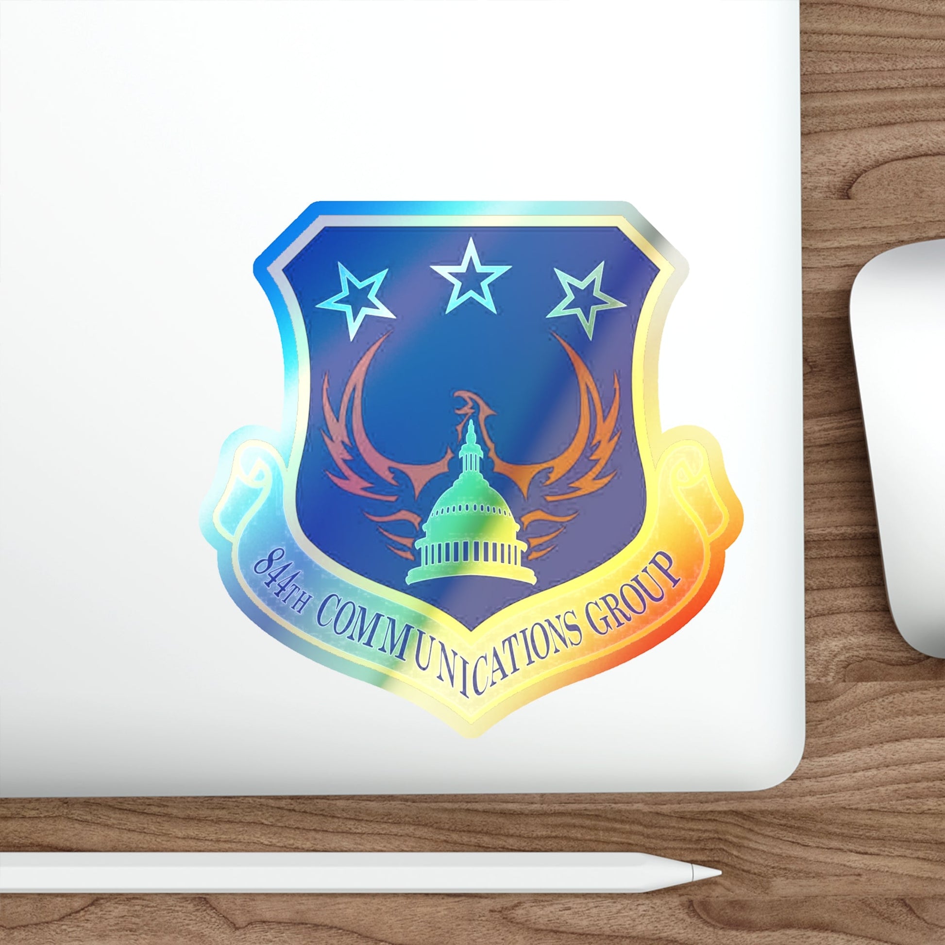 844th Communications Group (U.S. Air Force) Holographic STICKER Die-Cut Vinyl Decal-The Sticker Space