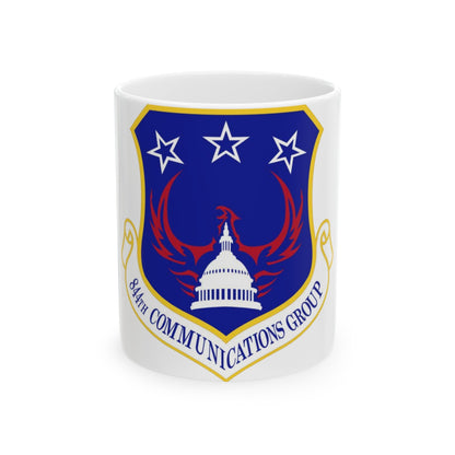 844th Communications Group (U.S. Air Force) White Coffee Mug-11oz-The Sticker Space