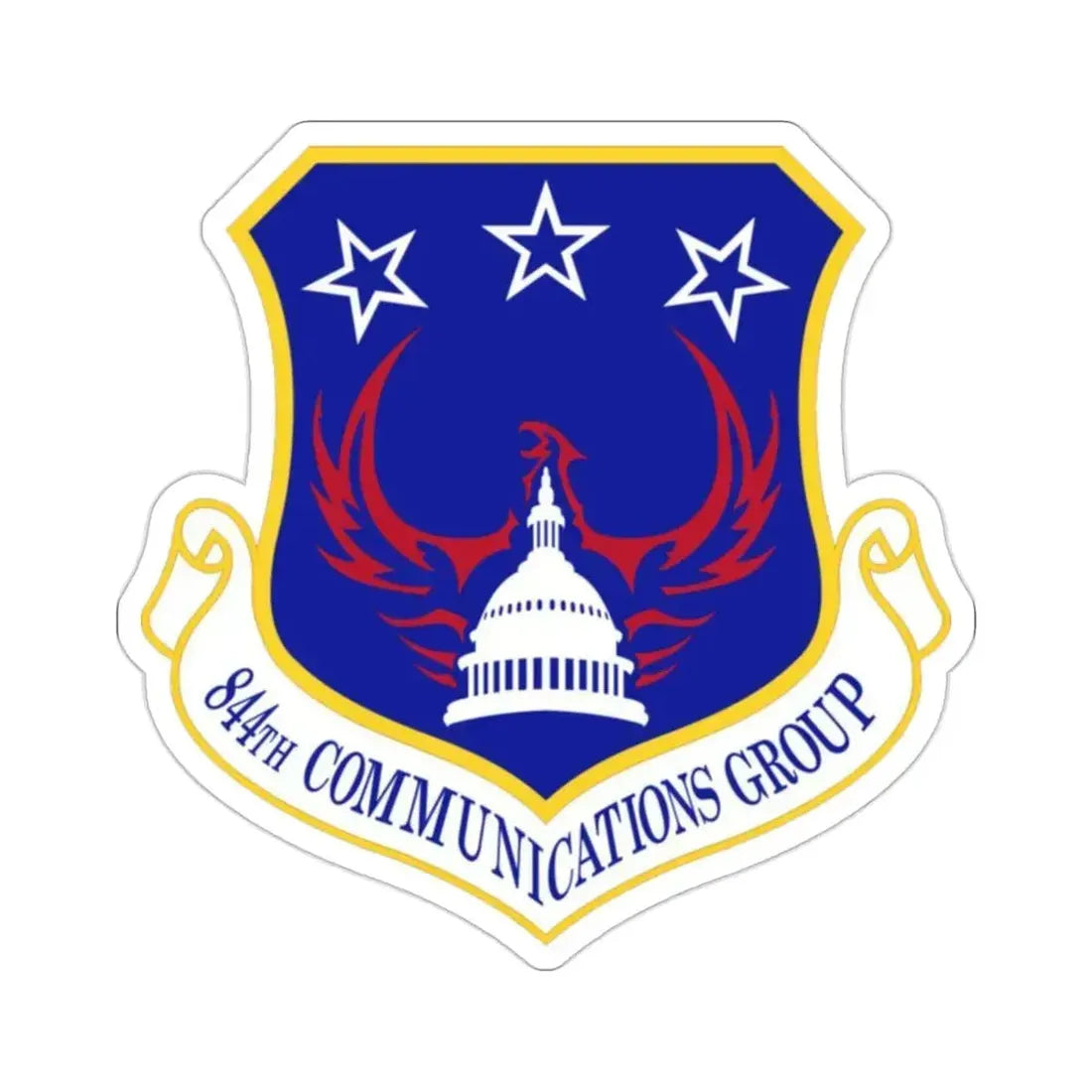 844th Communications Group (U.S. Air Force) STICKER Vinyl Die-Cut Decal 2 Inch - The Sticker Space