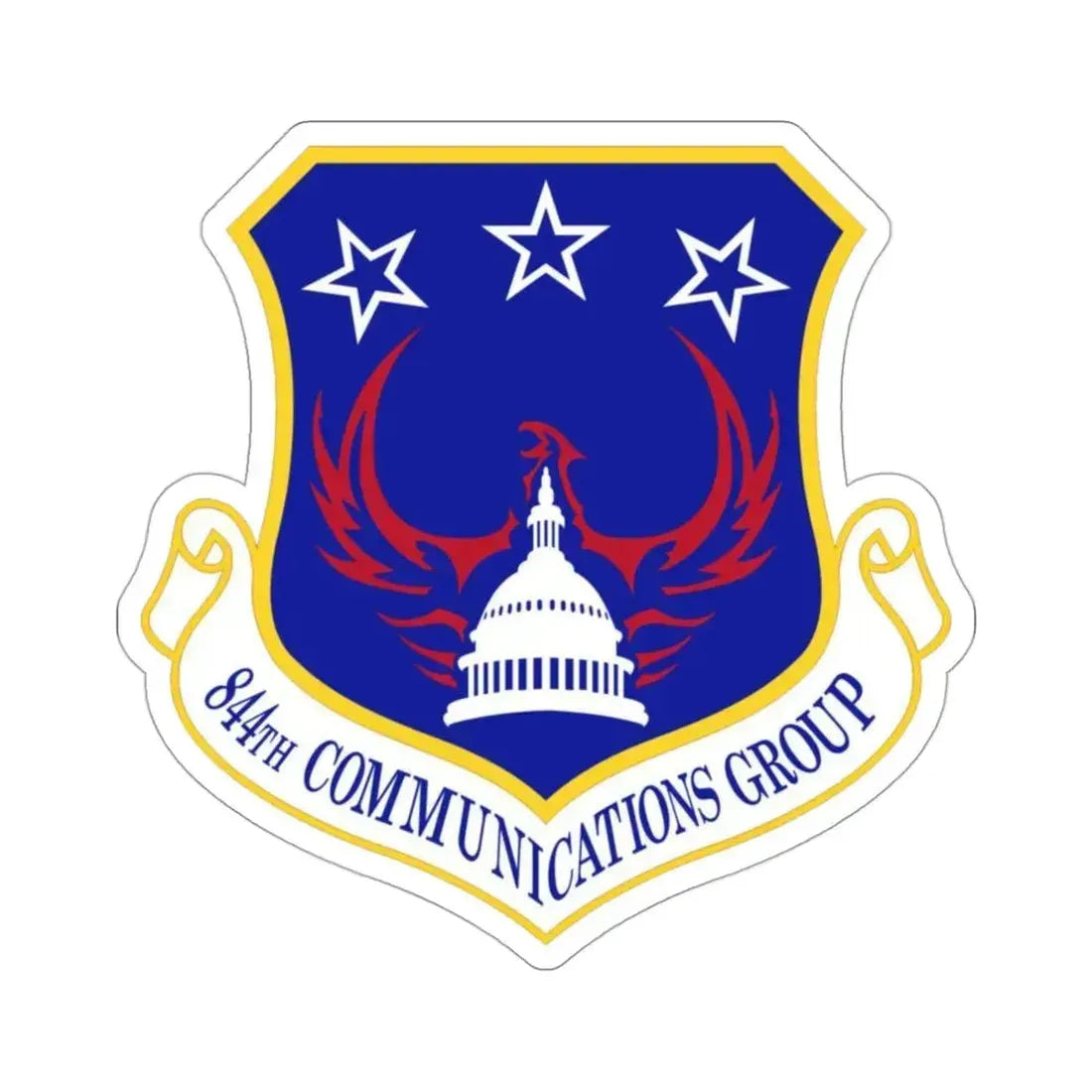 844th Communications Group (U.S. Air Force) STICKER Vinyl Die-Cut Decal 3 Inch - The Sticker Space