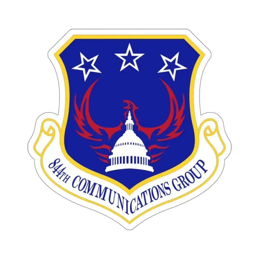 844th Communications Group (U.S. Air Force) STICKER Vinyl Die-Cut Decal 5 Inch - The Sticker Space