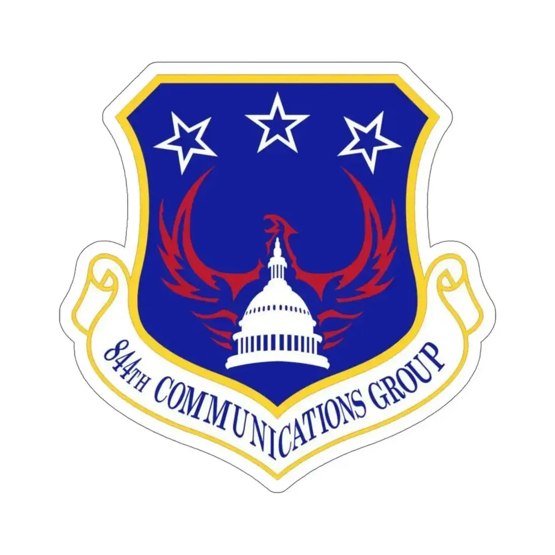 844th Communications Group (U.S. Air Force) STICKER Vinyl Die-Cut Decal 6 Inch - The Sticker Space